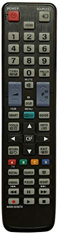 Aurabeam Ersatz TV Fernbedienung kompatibel mit Samsung AA59-00507A 4PS51E550D1K PS51E550D1M PS60E550D1K PS60E550D1M PS60E550D1W PS60E555D1K PS60E570D2S PS60E579D2S PS60E6500ES PS60E6500EU