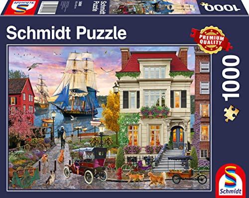 Schmidt Spiele 58989 Schiff im Hafen, 1000 Teile Puzzle