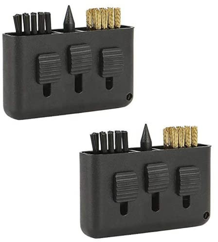 IRYNA 3 in 1 Golf Club Brush and Groove Cleaner Kit - Plastic Tool With 3 Hole Copper Brush - Accessories for Men (2 Pack)