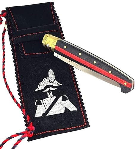 Coltello Artigianale Sardo Pattada Carabinieri Manico In Legno da Collezione Sardegna tascabile