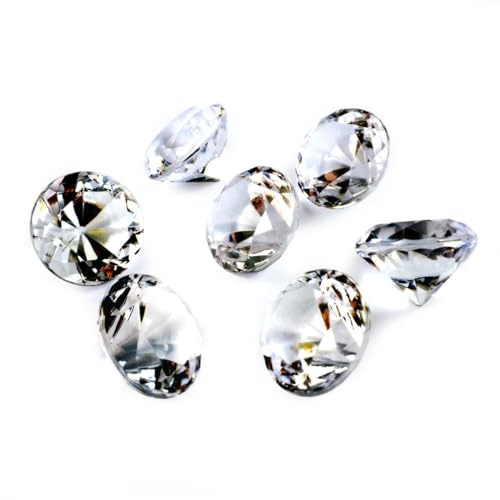 BOBOZHONG Cristallo Vetro Diamante,30 Pezzi di Decorazioni Diamanti Trasparente Diamanti di Diamante in Vetro di Cristallo Diamanti per Le Decorazioni della Preghiera per Matrimoni Decorazioni