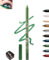 Grüner Gel Eyeliner, Cremig Wasserfest Kajalstift, Langanhaltend, Wischfest Eyeliner mit Anspitzer, Hochpigmentierter Mkroglitter Lidschattenstift für Empfindliche Augen, Geschenke für Frauen-08