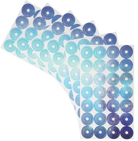PATIKIL Self-Adhesive Hole Reinforcement Stickers, 560pcs Loose-Leaf Paper Binder Hole Protector Labels for Repair Strengthen Punch Holes, Starry Blue
