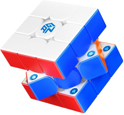 Bukefuno GAN 356 ME Cube magique de vitesse 3 x 3 GAN 356 M E 3 x 3 x 3 Oie magique 3 x 3 Cube éducatif GAN356 ME Speed-Cube Puzzle