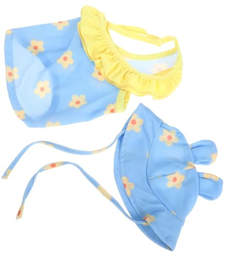 Abaodam Trajes de Baño para Mascotas Bañadores para Perros Pequeños Vestido de Playa con Protección Solar Conjunto de Disfraces para Cachorros Ropa de Moda para Verano