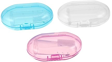 SAFIGLE 3 Series Cepillo De Dientes Para Bebés Con Dedos Cepillo De Silicona Suave Para Cuidado Oral Infantil Para Aliviar El Malestar Por Dentición Pequeños 3 Piezas*3