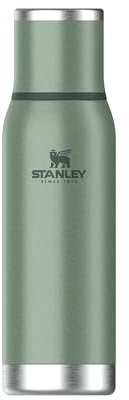 Stanley 1913 Adventure To-Go Thermosflasche 0.75L - 20 Stunden Heiß - 25 Stunden Kalt - Auslaufsicher - Isolierter Deckel - Doppelwandige Vakuumisolierung - BPA Frei - Hammertone Green