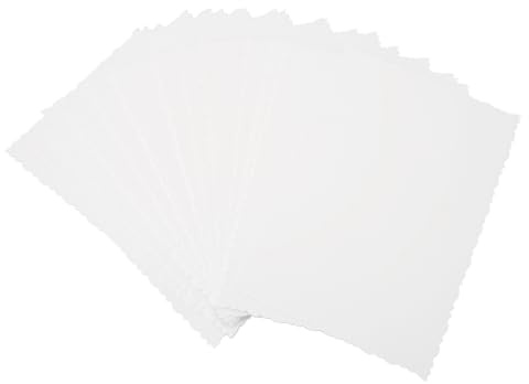 PAPIER CARTONNÉ SIMPLE ET ÉLÉGANT POUR CARTES POSTALES BRICOLAGE SCRAPBOOKS DE VOEUX 100 PIÈCES (15x10 cm / 5,9x3,9 pouces, 250 g/m², blanc, emballé en boîte)