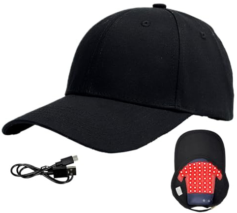 Cuffia per la crescita dei capelli con luce rossa, 450 nm/660 nm, cappello lenitivo per la cura del cuoio capelluto professionale, dispositivo di stimolazione del cuoio capelluto per diradare i