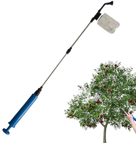 Spruzzatore da giardino per polveri | Strumento Erogatore Telescopico Portatile - Spolverino per polvere di terra di diatomee | Ideale per serre, fiori, ortaggi, pomodori, peperoni, fragole e utilizzo