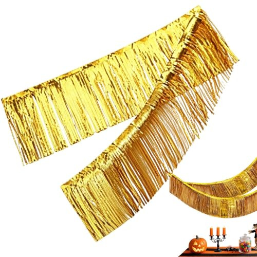 Ghirlanda A Frange Sfondo Decorativo Sfondo Party 30x300 cm, Addobbo per