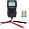 Dlyfull Universal Battery Tester with LCD Display, Small Digital Battery Voltage Resistance Checker for Ni-MH, Ni-CD, Li-ion, Alk & LiFe04 Batteries(AA AAA C D 9V 12V 18650 CR123A 2CR5 CR2032 Cells)