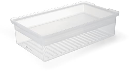 MasterClass Marinade Tray, 37cm x 21.5cm x 10cm, Rectangular, 0.078L, Plastic, Lightweight, Snap Lid, Dishwasher Safe, Ideal for BBQ Grill, Kebabs, Burgers