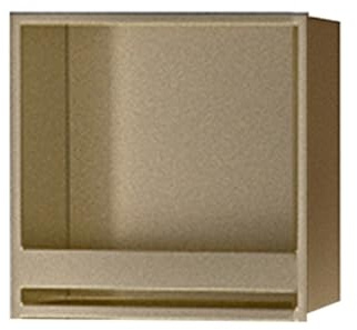 Cubeta de pared impermeable de acero inoxidable con acabado dorado para baño, cocina e inodoro, no requiere azulejos, 320 x 320 x 125 mm, diseño moderno