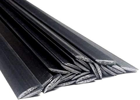 Alambre de soldadura de plástico PBT 8x1mm Plano Negro 25 barra