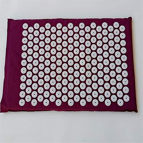HELLOYOUNG Akupressur Spike Massagermatte (ca. 62 * 38 cm) entlasten Akupunktur Yoga Kissen Massagematte/Kissen Sonstiges (Wohlbefinden und Entspannung) (purple mat)