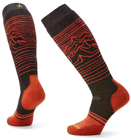 Smartwool Men's Snowboard Full Cushion Iguchi Pattern Otc Charcoal M