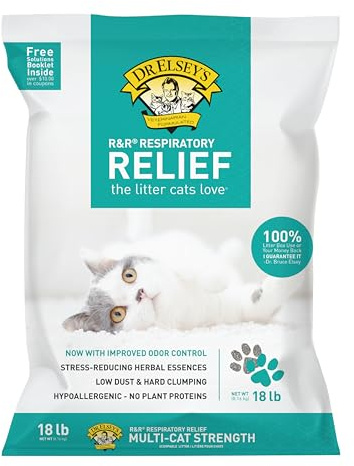 Dr. Elsey's R&R Stress-Reducing Clumping Clay Cat Litter 18 lb. Bag