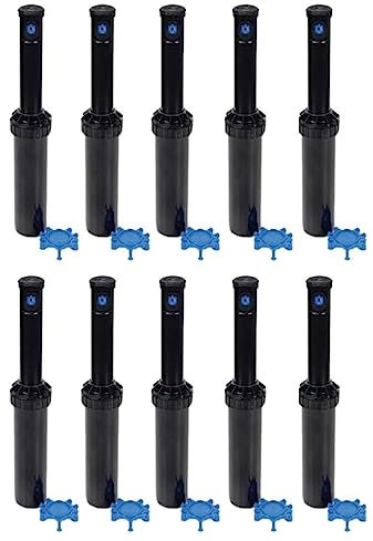 [10er-Pack] Turbinensprenger 3504-PC, Rain Bird – Rasensprenger – Sektorale Turbinensprenger (40 ° – 360 °), einfache Verwendung für kurze und mittlere Reichweite