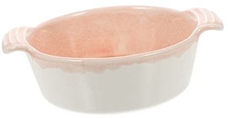 Vassoio balcone Telaio da forno teglia forno teglie da forno piastra per barbecue teglie per cuocere il pane piatto di ceramica piatto da forno domestico pirofile in ceramica rosa