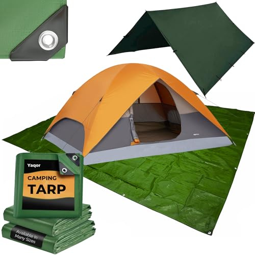 Campingplats Canvas. Vattentät presenning utomhus eller vattentät markis utomhus. Beständigt skydd med markiser, plastöverdrag och vattentäta tyger (3,35x3,35m)