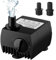 SeeKool Submersible Water Pump, Ultra-Quiet Fountain Water Pump with 4.92ft (1.5M) Power Cord and 2 water outlet Nozzles, for Pond/Aquarium/Fish Tank/Statuary/Hydroponics