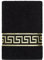 Belle Arti Premium Mäander Handtücher Duschtücher Gästetücher Flauschige Frottee Baumwolle (50 x 100 cm, schwarz)