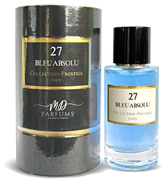 MDPARFUMS - Privée Collection CP Prestige - Bleu Absolu Number 27 - Eau de Parfum Uni - 50 ml - würziger und holziger Duft - Salz, Weihrauch und Sandelholz
