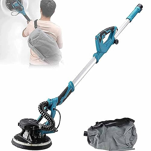 Ponceuse Murale, 1800w Ponceuse Girafe,Vitesses Ajustables Ponceuse Platre,Brosse Amovible avec Disque De Ponçage,Handife Pliable Manche Girafe Ponceuse, Sac De Transport,20PCSsandpaper