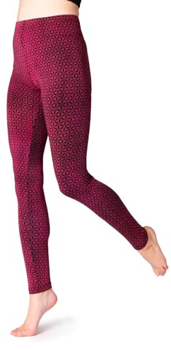 PANASIAM Leggings Flower of Live, red, S