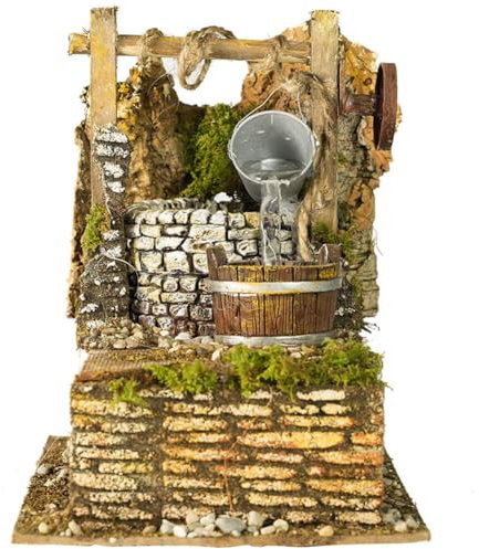 Fountain Set with Well and Bucket with Pump 14 x 20 x 18 cm