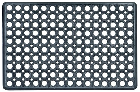 ASTRA Paillasson en caoutchouc résistant - Antidérapant - 40x60 cm - Robuste - Tapis extérieur