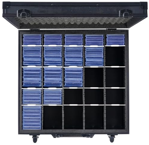 D DACCKIT Toploader Storage Box with Card Dividers for 1200 3 x 4 35pt Rigid Card Holders for Trading Cards & Sports Cards Compatible with Top Loaders & Magnetic Card Holders - Model A-1200