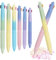 CXRYLZ 6PCS 4 in 1 Kugelschreiber Mehrfarbig, 12 Farben Kugelschreiber Pastellfarben, 0,7mm Feinschreiber Kugelschreiber Krankenschwester for Schule Kinder Geschenk Writech