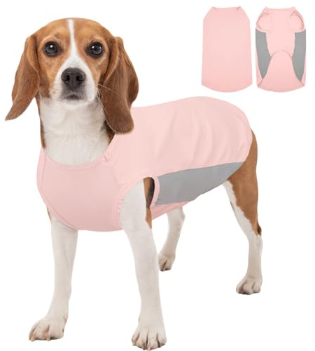 Kuoser Hund Solskyddsväst, Lättvikts Sommar Kläder Till Hund, Andningsbar Kylväst För Medelstora Hundar Utomhuspromenad (Rosa, M)