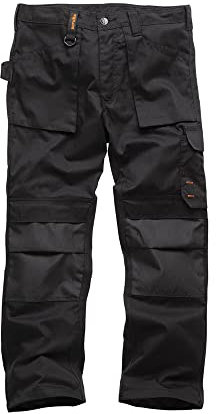Scruffs Men's Worker Workwear Trousers, Black (Black 001), 38W UK