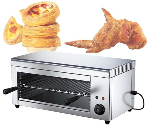 Electric Cheese Melter Cheesemelter Grill - 2000W Precise - Wall-Mountable, 122–572°F - Commercial Stainless Steel Salamander Broiler - for Melt Cheese, Toast Sandwiches, Grill Steaks