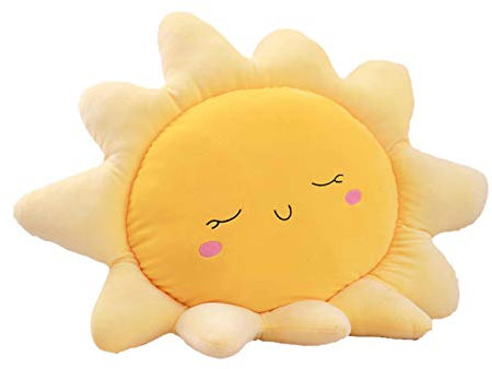 Aodafei Kuschelkissen Dekoration Kissen Für Schlaf Zimmer Sofa, 35-45 cm, Gelb Sonnen Kissen