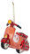 MAGIC Christbaumschmuck Weihnachtskugeln Figuren Glas mundgeblasen Weihnachtskugeln Weihnachtsschmuck Baumkugeln Baumschmuck, Motorroller, Glas, 10 cm, Figürlicher Glasschmuck