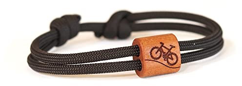 Mountainbike Fahrrad Holzarmband, Trekking, Holzschmuck, Segeltau, Sport