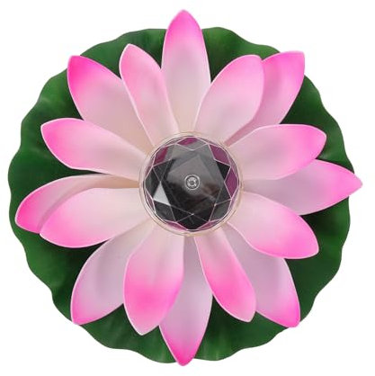 iplusmile Luminaire Décoratif à Énergie Solaire Piscine Lumières Flottantes Plantes D'extérieur Artificielles Nénuphars Solaires Pour Piscine Étang Allume Des Dirigé Lampe Imperméable Lis