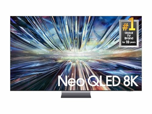 Samsung 65-Inch Class Neo QLED 8K QN900D Series Mini LED, Neo Quantum HDR Smart TV w/Dolby Atmos, Object Tracking Sound Pro, AI Motion Enhancer Pro, Alexa Built-in (QN65QN900D, 2024 Model)