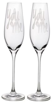 Räder Set med 2 You & Me champagneflöjter