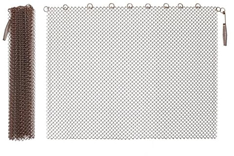 Compatible avec les barrières de sécurité for cheminées, écran en maille résistant aux hautes températures for la protection des foyers à gaz