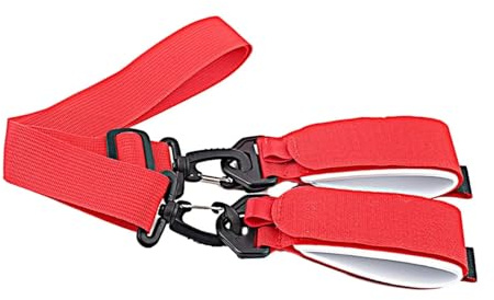 Slalomväskor Skidstavhållare Herr Dam För Snowboard Skidor Utomhussporter Axeljusterbar Skidutrustning snowboardväska med(Red)