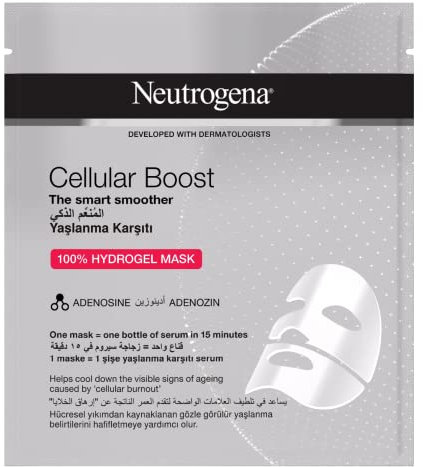 Neutrogena Máscaras de Hydrogel, 3 Máscaras Para El Cuidado De La Piel Antienvejecimiento Y Contorno De Ojos Efecto Purificante Nutritivo Detergente Calmante