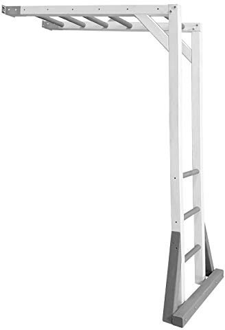 AXI Beach Tower wooden climbing frame in grey & white | Add-on module for playground equipment Beach Tower | Climbing accessory 80.7 inch