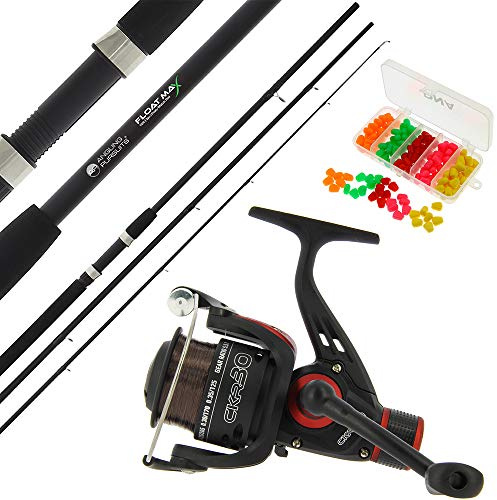 NGT Carp Coarse Fishing 10ft. Rod Set up Float Max CKR30 Reel Tackle Plus Corn