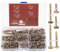 Hex Head Self Tapping Screws, 100pcs Self Drilling Sheet Metal Tek Screws with Washer Assortment Kit, Hex Washer Head Screws for Sheet Metal/Wood/Plastic - M4.2x(16mm/19mm/30mm/36mm45mm)