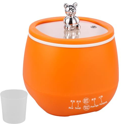 Small Electric Rice Cooker 1.8L Mini Rice Cooker with Keep Warm Function Automatic Cooking Non-Stick Inner Pot Multifunctional Electric Cooking Pot with Measuring Cup for Home Cooking 2-4 People